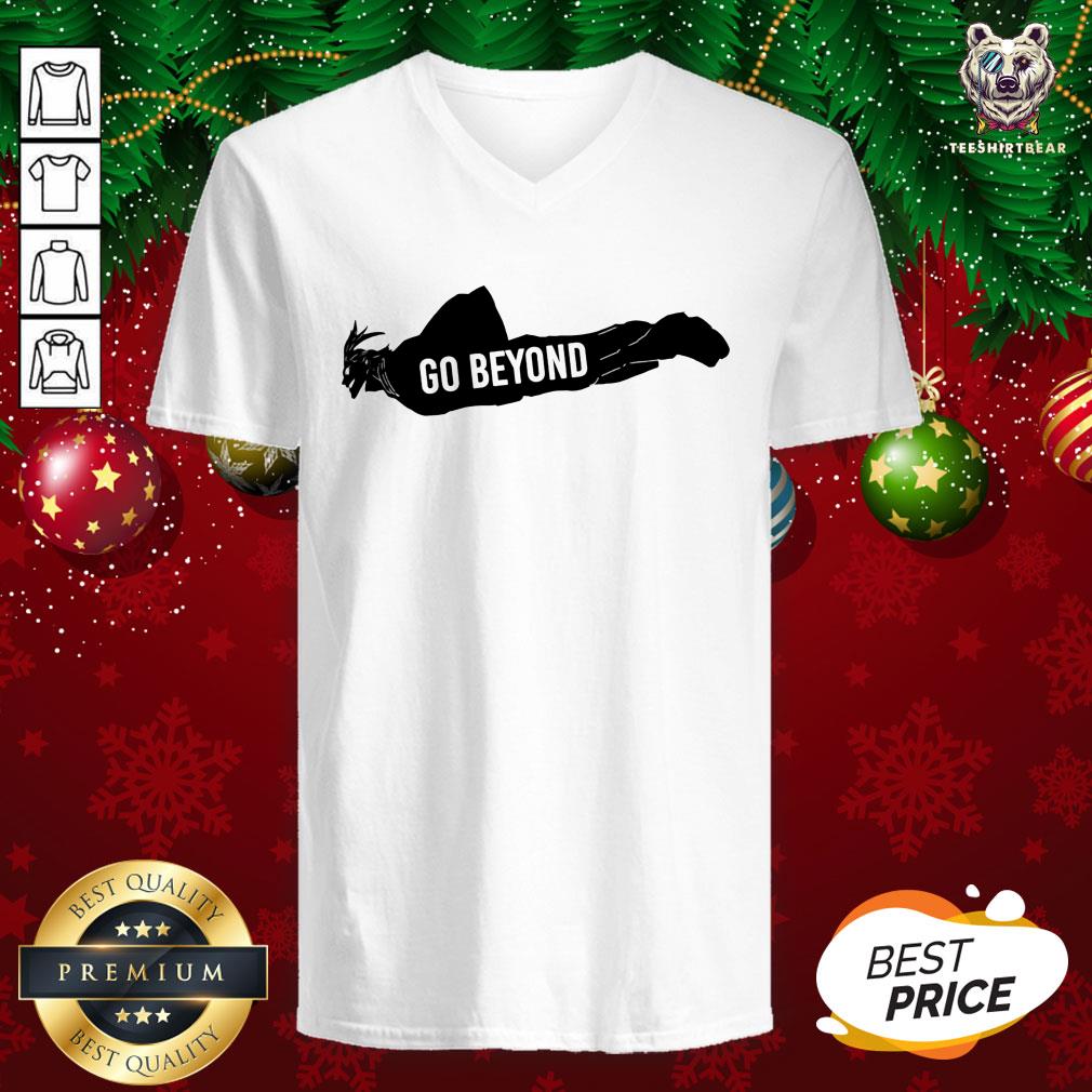 Original Go Beyond Plus Ultra V-neck - Design By Teeshirtbear.com Original Go Beyond Plus Ultra V-neck - Design By Teeshirtbear.com