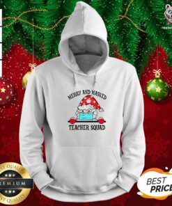 Original Merry And Masked Teacher Squad Hoodie - Design By Teeshirtbear.com