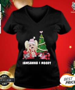 Original Sanna Iamsanna E Moody Christmas Sweat V-neck - Design By Teeshirtbear.com