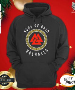 Sons Of Odin Valhalla Viking Valknut Hoodie - Design By Teeshirtbear.com