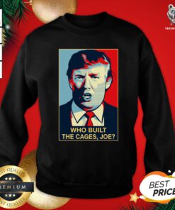 Perfect Donald Trump Who Built The Cages Joe Sweatshirt - Design By Teeshirtbear.com