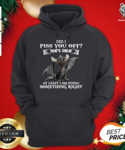 Perfect Dragon Did I Piss You Off That’s Great At Least I Am Doing Something Right Hoodie - Design By Teeshirtbear.com
