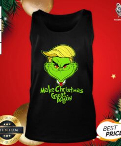 Perfect Grinch Trump Make Christmas Great Again Tank Top - Design By Teeshirtbear.com