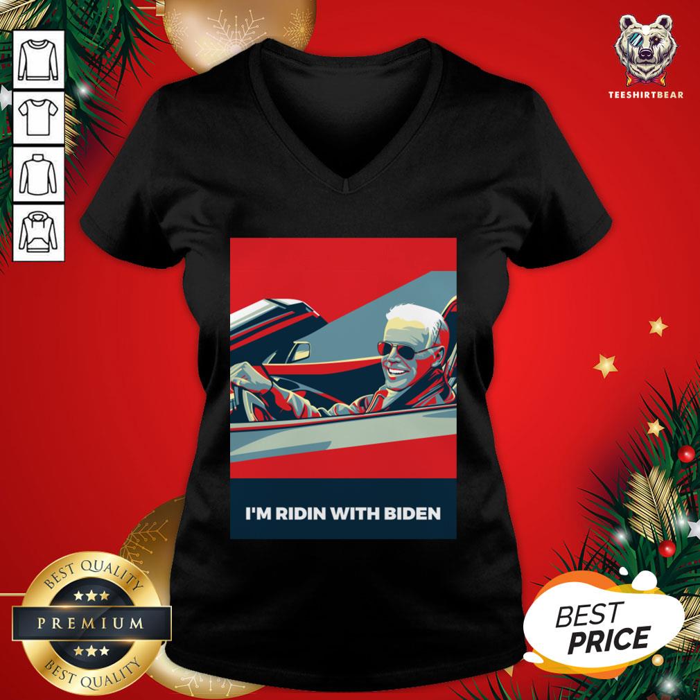 Perfect I'm Ridin With Biden Vote Joe Biden 2020 Us President V-neck - Design By Teeshirtbear.com Perfect I'm Ridin With Biden Vote Joe Biden 2020 Us President V-neck - Design By Teeshirtbear.com