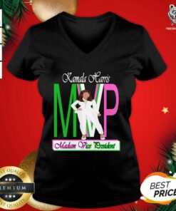 Kamala Harris Mvp Madam Vice President V-neck - Design By Teeshirtbear.com