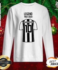 Legend 1960 2020 Diego Maradona 10 Sweatshirt - Design By Teeshirtbear.com