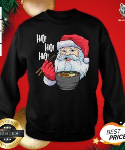 Perfect Santa Eating Hohoho Christmas Sweatshirt- Design by T-shirtBear.com