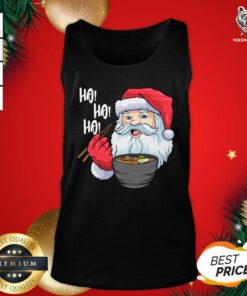 Perfect Santa Eating Hohoho Christmas Tank Top- Design by T-shirtBear.com
