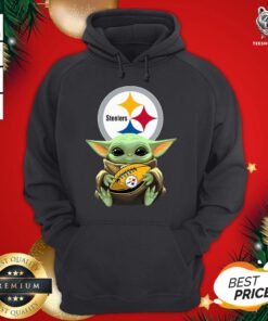 Premium Baby Yoda Steelers Hoodie - Design By Teeshirtbear.com