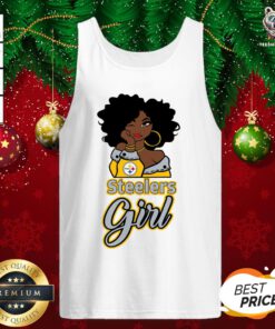 Premium Black Girl Pittsburgh Steelers Girl Tank Top - Design By Teeshirtbear.com
