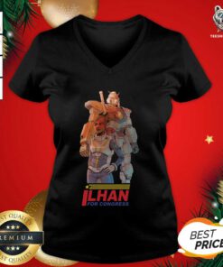 Ilhan For Congress V-neck - Design By Teeshirtbear.com
