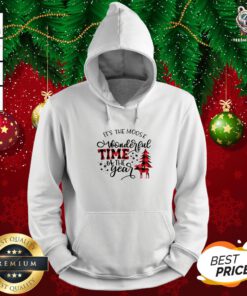 Premium It’s The Moose Wonderful Time Of The Year Hoodie - Design By Teeshirtbear.com