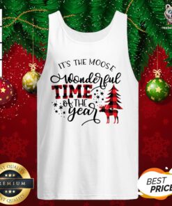 Premium It’s The Moose Wonderful Time Of The Year Tank Top - Design By Teeshirtbear.com