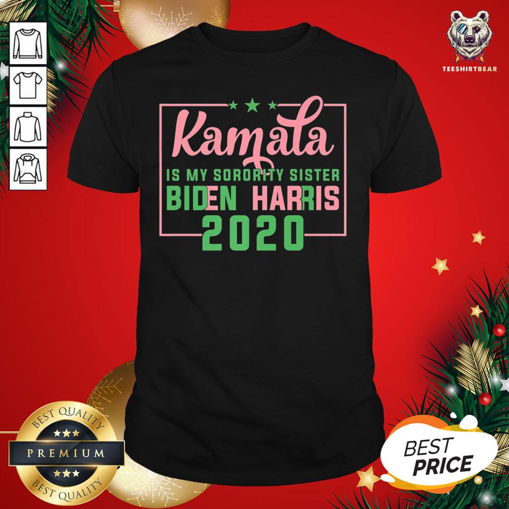 Premium Kamala Harris Is My Sorority Sister Biden Harris 2020 T-Shirt - Design By Teeshirtbear.com