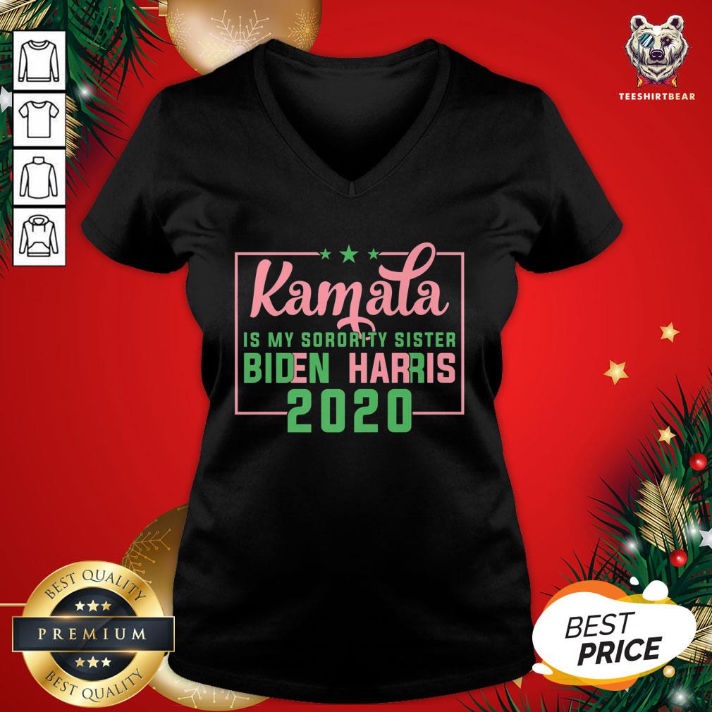 Premium Kamala Harris Is My Sorority Sister Biden Harris 2020 V-neck - Design By Teeshirtbear.com Premium Kamala Harris Is My Sorority Sister Biden Harris 2020 V-neck - Design By Teeshirtbear.com