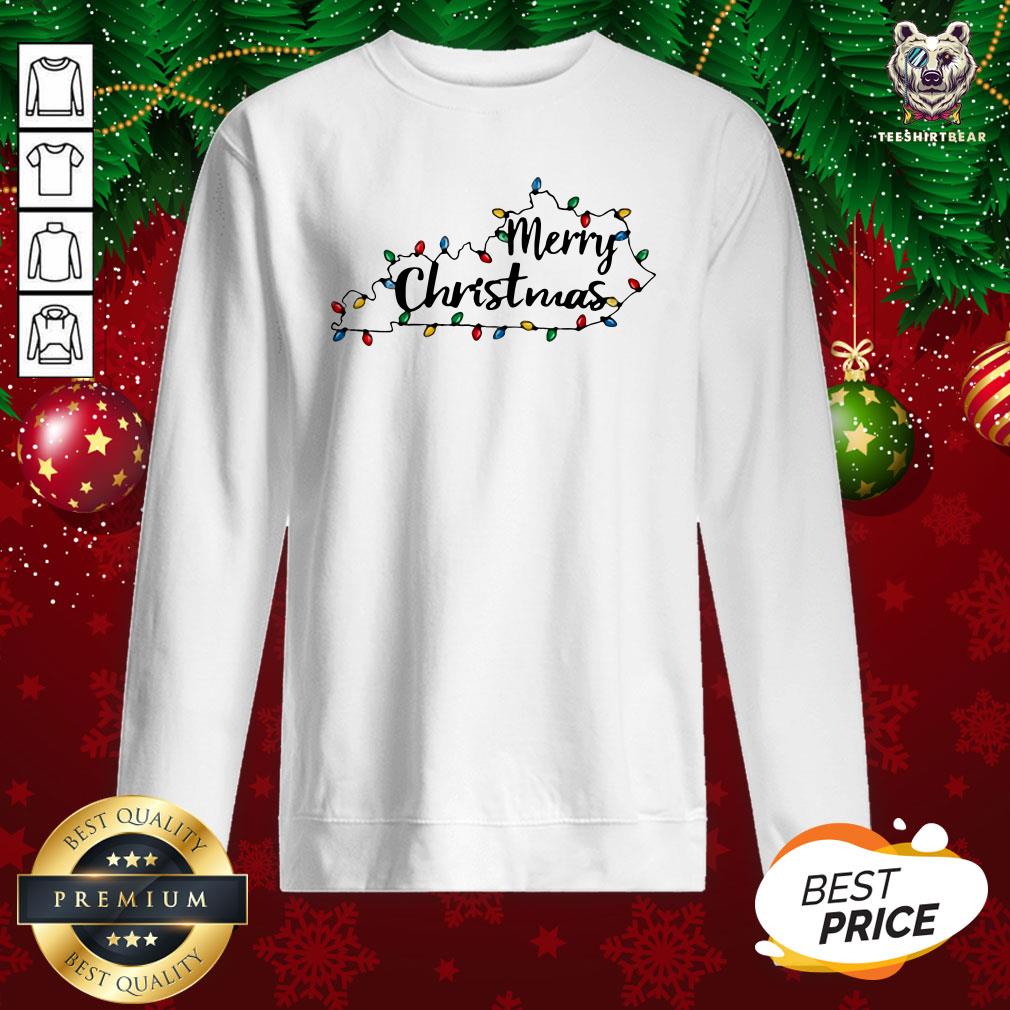 Premium Kentucky Merry Christmas Light Sweatshirt - Design By Teeshirtbear.com Premium Kentucky Merry Christmas Light Sweatshirt - Design By Teeshirtbear.com