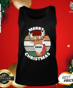 Merry Christmas 2020 Reindeer Wear Mask Vintage Tank Top - Design By Teeshirtbear.com