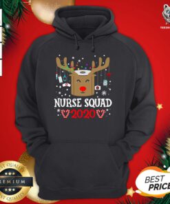 Premium Nurse Squad 2020 Merry Christmas Hoodie - Design By Teeshirtbear.com