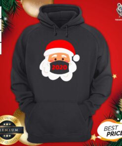 Premium Santa Claus Wearing Face Mask 2020 Christmas Hoodie - Design By Teeshirtbear.com