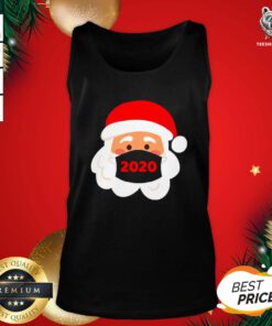 Premium Santa Claus Wearing Face Mask 2020 Christmas Tank Top - Design By Teeshirtbear.com