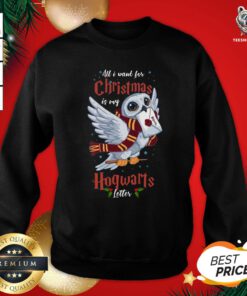 Pretty All I Want For Christmas Is My Hogwarts Letter Sweatshirt - Design By Teeshirtbear.com