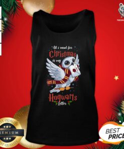 Pretty All I Want For Christmas Is My Hogwarts Letter Tank Top - Design By Teeshirtbear.com