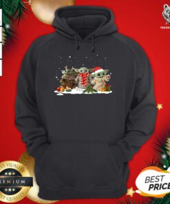 Pretty Baby Yoda Christmas Hoodie - Design By Teeshirtbear.com