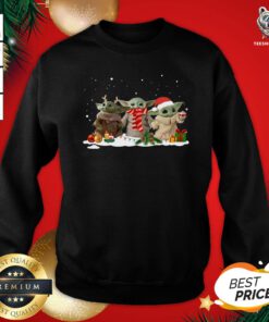 Pretty Baby Yoda Christmas Sweatshirt - Design By Teeshirtbear.com
