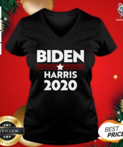 Pretty Biden Harris 2020 V-neck - Design By Teeshirtbear.com