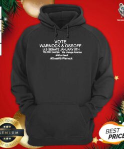 Pretty We Win Georgia We Change America Vote Warnock And Ossoff Hoodie - Design By Teeshirtbear.com