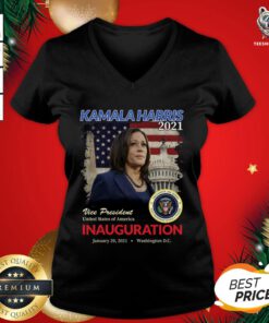 Top 2021 Inauguration Day Kamala Harris Commemorative Souvenir 2021 V-neck - Design By Teeshirtbear.com