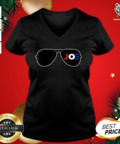 Top Joe Biden Aviator Sunglasses Patriotic American V-neck - Design By Teeshirtbear.com