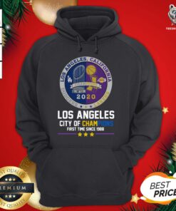 Top Los Angeles California Lakers Dodgers Los Angeles City Of Champions First Time Since 1988 Hoodie - Design By Teeshirtbear.com