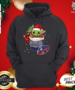 Wonderful New England Patriots Christmas Baby Yoda Star Wars Funny Happy NFL Hoodie