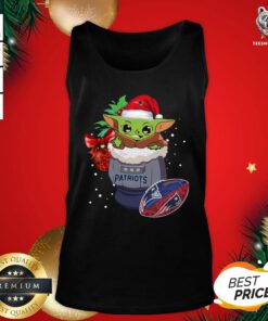 Wonderful New England Patriots Christmas Baby Yoda Star Wars Funny Happy NFL Tank Top- Design by T-shirtBear.com
