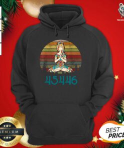 45446 Beige AF 45% Against 45 Yoga Namaste Hoodie - Design By Teeshirtbear.com