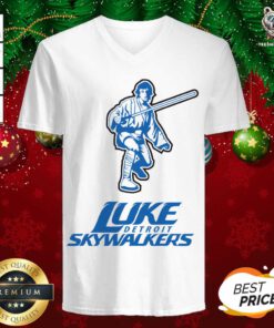 Detroit Luke Skywalkers V-neck - Design By Teeshirtbear.com