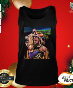 Lebron James 23 And Lion Hollywood Laker Tank Top - Design By Teeshirtbear.com