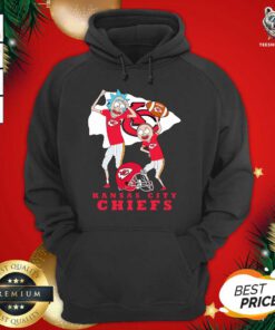 Rick And Morty Kansas City Chiefs Hoodie - Design By Teeshirtbear.com