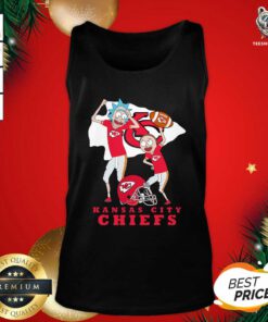 Rick And Morty Kansas City Chiefs Tank Top - Design By Teeshirtbear.com
