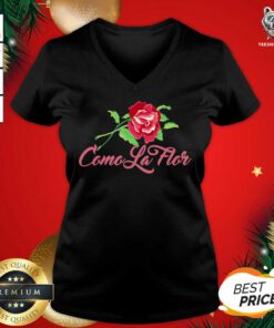 Beautiful Como La Flor V-neck - Design By Teeshirtbear.com