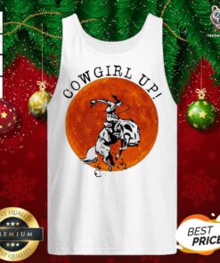 Cowgirl Up The Moon Tank Top - Design By Teeshirtbear.com