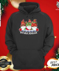 Gnome Finnish Hyvaa Joulua Christmas Hoodie - Design By Teeshirtbear.com
