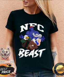 Nfc Beast V-neck - Design By Teeshirtbear.com