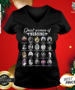 Great Women Of Nursing V-neck - Design By Teeshirtbear.com