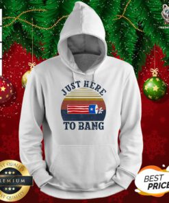 Just Here To Bang Vintage Hoodie - Design By Teeshirtbear.com
