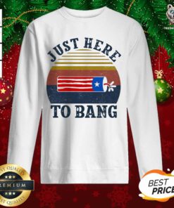 Just Here To Bang Vintage Sweatshirt - Design By Teeshirtbear.com