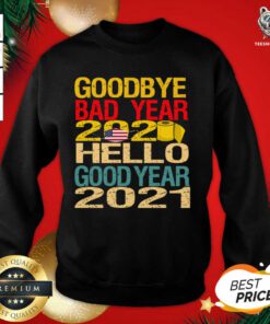 2021 New Year Gift Goodbye Bad Years 2020 Hello 2020 Sweatshirt - Design By Teeshirtbear.com