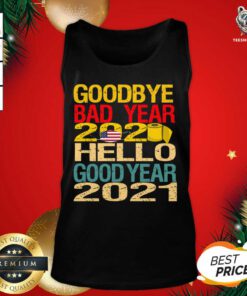 2021 New Year Gift Goodbye Bad Years 2020 Hello 2020 Tank Top - Design By Teeshirtbear.com
