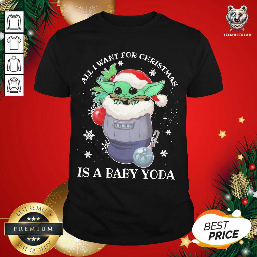 Baby Yoda All I Want For Christmas 2020 Shirt - Design By Teeshirtbear.com